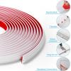 image:imageArt3d 20ft Vinyl Wall Baseboard Trim Peel and Stick for Wall Edges Furniture Decoration Wall Molding Trim BlackMolding Trim White