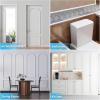 image:imageArt3d 20ft Vinyl Wall Baseboard Trim Peel and Stick for Wall Edges Furniture Decoration Wall Molding Trim BlackMolding Trim White