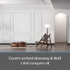 image:imageArt3d 20ft Vinyl Wall Baseboard Trim Peel and Stick for Wall Edges Furniture Decoration Wall Molding Trim BlackMolding Trim White