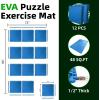 image:imageArt3d 6 Pack 24 x 24 EVA Interlocking Exercise Mats 12 Thick Foam Puzzle Flooring for Workout Gym Equipments Training Areas 24 SqFT BlackBlue