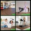 image:imageArt3d 6 Pack 24 x 24 EVA Interlocking Exercise Mats 12 Thick Foam Puzzle Flooring for Workout Gym Equipments Training Areas 24 SqFT BlackDark Walnut