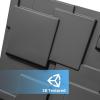 image:imageArt3d 100 Pack Decorative 3D Wall Panels 97 SqFeet PVC Interior Wall Dcor 118x118 BlackBlack