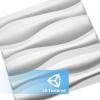 image:imageArt3d 100 Pack Decorative 3D Wall Panels 97 SqFeet PVC Interior Wall Dcor 118x118 BlackFlower Vase