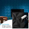 image:imageArt3d 100 Pack Decorative 3D Wall Panels 97 SqFeet PVC Interior Wall Dcor 118x118 BlackFrost Black
