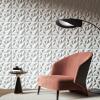 image:imageArt3d 100 Pack Decorative 3D Wall Panels 97 SqFeet PVC Interior Wall Dcor 118x118 BlackFrost White