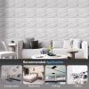 image:imageArt3d 100 Pack Decorative 3D Wall Panels 97 SqFeet PVC Interior Wall Dcor 118x118 BlackOcean