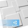 image:imageArt3d 100 Pack Decorative 3D Wall Panels 97 SqFeet PVC Interior Wall Dcor 118x118 BlackSnow White