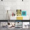 image:imageArt3d 100 Pack Decorative 3D Wall Panels 97 SqFeet PVC Interior Wall Dcor 118x118 BlackSnow White