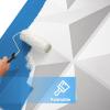 image:imageArt3d 100 Pack Decorative 3D Wall Panels 97 SqFeet PVC Interior Wall Dcor 118x118 BlackStar Fusion