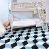 image:imageArt3d 10Pack Hexagon Peel and Stick Flooring Tile Marble Look Self Adhesive Waterproof Vinyl Floor Tile for Living Room Kitchen Bathroom Bedroom 118 x 102 White MarbleBlueBlackWhite