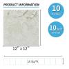 image:imageArt3d Peel and Stick Floor Tile 60Pack 12 x 12in Covers 60 Sqft Waterproof Vinyl Flooring Tiles Self Adhesive for Kitchen Bathroom amp Bedroom  Gray MarbleWhite Grey Vein Marble