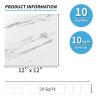 image:imageArt3d Peel and Stick Floor Tile 60Pack 12 x 12in Covers 60 Sqft Waterproof Vinyl Flooring Tiles Self Adhesive for Kitchen Bathroom amp Bedroom  Gray MarbleGray Marble