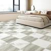 image:imageArt3d Peel and Stick Floor Tile 60Pack 12 x 12in Covers 60 Sqft Waterproof Vinyl Flooring Tiles Self Adhesive for Kitchen Bathroom amp Bedroom  Gray MarbleWhiteBeige Marble