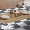 image:imageArt3d Peel and Stick Floor Tile 60Pack 12 x 12in Covers 60 Sqft Waterproof Vinyl Flooring Tiles Self Adhesive for Kitchen Bathroom amp Bedroom  Gray MarbleBlackWhite Marble