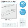image:imageArt3d Peel and Stick Floor Tile 60Pack 12 x 12in Covers 60 Sqft Waterproof Vinyl Flooring Tiles Self Adhesive for Kitchen Bathroom amp Bedroom  Gray MarbleGray Marble