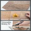 image:imageArt3d Peel and Stick Vinyl Floor Tiles 10Pack 12 x 12 inch Self Adhesive Waterproof Flooring Wood Planks for Kitchen Dining Room Bedrooms Cover 10 Sq Ft Taupe AshLight Brown Ash