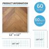 image:imageArt3d Peel and Stick Vinyl Floor Tiles 10Pack 12 x 12 inch Self Adhesive Waterproof Flooring Wood Planks for Kitchen Dining Room Bedrooms Cover 10 Sq Ft Taupe AshHerringbone  Brown