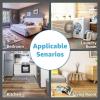 image:imageArt3d Peel and Stick Vinyl Floor Tiles 10Pack 12 x 12 inch Self Adhesive Waterproof Flooring Wood Planks for Kitchen Dining Room Bedrooms Cover 10 Sq Ft Taupe AshDark Brown