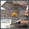 image:imageArt3d Peel and Stick Vinyl Floor Tiles 10Pack 12 x 12 inch Self Adhesive Waterproof Flooring Wood Planks for Kitchen Dining Room Bedrooms Cover 10 Sq Ft Taupe AshDark Brown