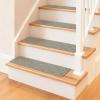 image:imageArt3d Stair Treads for Wooden Steps 15Pcs 8 X 30 X 03 Non Slip Stair Runner Rugs with Reusable Adhesive for Elders Kids and Dogs Machine Washable Peel and Stick Stair Treads Carpet BlackBeige