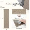 image:imageArt3d Stair Treads for Wooden Steps 15Pcs 8 X 30 X 03 Non Slip Stair Runner Rugs with Reusable Adhesive for Elders Kids and Dogs Machine Washable Peel and Stick Stair Treads Carpet BlackBeige