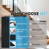 image:imageArt3d Stair Treads for Wooden Steps 15Pcs 8 X 30 X 03 Non Slip Stair Runner Rugs with Reusable Adhesive for Elders Kids and Dogs Machine Washable Peel and Stick Stair Treads Carpet BlackBlack