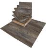 image:imageArt3d Peel and Stick Vinyl Floor Tiles 10Pack 12 x 12 inch Self Adhesive Waterproof Flooring Wood Planks for Kitchen Dining Room Bedrooms Cover 10 Sq Ft Taupe AshDark Brown