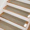 image:imageArt3d Stair Treads for Wooden Steps 15Pcs 8 X 30 X 03 Non Slip Stair Runner Rugs with Reusable Adhesive for Elders Kids and Dogs Machine Washable Peel and Stick Stair Treads Carpet BlackBeige