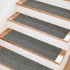 image:imageArt3d Stair Treads for Wooden Steps 15Pcs 8 X 30 X 03 Non Slip Stair Runner Rugs with Reusable Adhesive for Elders Kids and Dogs Machine Washable Peel and Stick Stair Treads Carpet BlackBlack