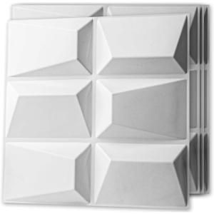 image:imageArt3d 100 Pack Decorative 3D Wall Panels 97 SqFeet PVC Interior Wall Dcor 118x118 BlackChocolate
