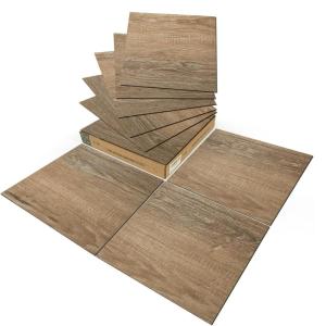 image:imageArt3d Peel and Stick Vinyl Floor Tiles 10Pack 12 x 12 inch Self Adhesive Waterproof Flooring Wood Planks for Kitchen Dining Room Bedrooms Cover 10 Sq Ft Taupe AshLight Brown Ash