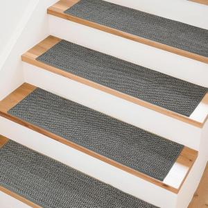 image:imageArt3d Stair Treads for Wooden Steps 15Pcs 8 X 30 X 03 Non Slip Stair Runner Rugs with Reusable Adhesive for Elders Kids and Dogs Machine Washable Peel and Stick Stair Treads Carpet BlackBlack
