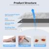 image:imageArt3d 4Piece Backsplash Tile Peel and Stick for Stove Kitchen Bathroom Fireplace 3in  6in Stick on Subway Tile Natural Stone White