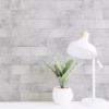 image:imageArt3d 4Piece Backsplash Tile Peel and Stick for Stove Kitchen Bathroom Fireplace 3in  6in Stick on Subway Tile Natural Stone White