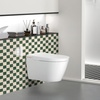 image:imageArt3d 10Pack HeavyDuty Peel and Stick Backsplash 12x12 Inch SelfAdhesive Wall Tile Stick on Kitchen Countertop SandstoneDarkgreen and Warm White