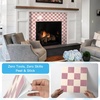 image:imageArt3d 10Pack HeavyDuty Peel and Stick Backsplash 12x12 Inch SelfAdhesive Wall Tile Stick on Kitchen Countertop SandstonePink and Warm White