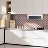 image:imageArt3d 10Pack HeavyDuty Peel and Stick Backsplash 12x12 Inch SelfAdhesive Wall Tile Stick on Kitchen Countertop SandstonePink and Warm White