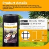 image:imageBlack Hardware Cloth 12 inch 48 x 100ft PVC Coated Wire Mesh Vinyl Coated Fence Welded Metal Chicken Wire Fencing Roll Garden Plant Fencing for Chicken Coop and Home ImprovementBlack