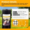 image:imageBlack Hardware Cloth 12 inch 48 x 100ft PVC Coated Wire Mesh Vinyl Coated Fence Welded Metal Chicken Wire Fencing Roll Garden Plant Fencing for Chicken Coop and Home ImprovementBlack