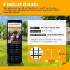 image:imageBlack Hardware Cloth 12 inch 48 x 100ft PVC Coated Wire Mesh Vinyl Coated Fence Welded Metal Chicken Wire Fencing Roll Garden Plant Fencing for Chicken Coop and Home ImprovementBlack
