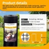 image:imageBlack Hardware Cloth 12 inch 48 x 100ft PVC Coated Wire Mesh Vinyl Coated Fence Welded Metal Chicken Wire Fencing Roll Garden Plant Fencing for Chicken Coop and Home ImprovementBlack