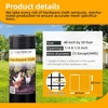 image:imageBlack Hardware Cloth 12 inch 48 x 100ft PVC Coated Wire Mesh Vinyl Coated Fence Welded Metal Chicken Wire Fencing Roll Garden Plant Fencing for Chicken Coop and Home ImprovementBlack