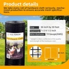 image:imageBlack Hardware Cloth 12 inch 48 x 100ft PVC Coated Wire Mesh Vinyl Coated Fence Welded Metal Chicken Wire Fencing Roll Garden Plant Fencing for Chicken Coop and Home ImprovementBlack