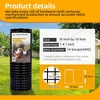 image:imageBlack Hardware Cloth 12 inch 48 x 100ft PVC Coated Wire Mesh Vinyl Coated Fence Welded Metal Chicken Wire Fencing Roll Garden Plant Fencing for Chicken Coop and Home ImprovementBlack