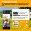 image:imageBlack Hardware Cloth 12 inch 48 x 100ft PVC Coated Wire Mesh Vinyl Coated Fence Welded Metal Chicken Wire Fencing Roll Garden Plant Fencing for Chicken Coop and Home ImprovementBlack