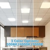 image:imageArt3d 2x2FT LED Flat Panel Light Selectable CCT 300040005000K 010V Dim 5500LM Flush Mount Ceiling Light ULampETL Listed 1 Pack