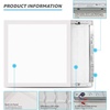 image:imageArt3d 2x2FT LED Flat Panel Light Selectable CCT 300040005000K 010V Dim 5500LM Flush Mount Ceiling Light ULampETL Listed 1 Pack