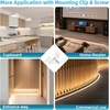 image:imageArt3d Dimmable LED Strip Light  Silicone Flexible Rope Lighting 6pcs Recessed Kit for Slat Wall Panel Bedroom DIY Home Decor  Black Housing with White Light