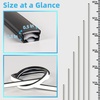 image:imageArt3d Dimmable LED Strip Light  Silicone Flexible Rope Lighting 6pcs Recessed Kit for Slat Wall Panel Bedroom DIY Home Decor  Black Housing with White Light