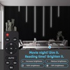 image:imageArt3d Dimmable LED Strip Light  Silicone Flexible Rope Lighting 6pcs Recessed Kit for Slat Wall Panel Bedroom DIY Home Decor  Black Housing with White Light